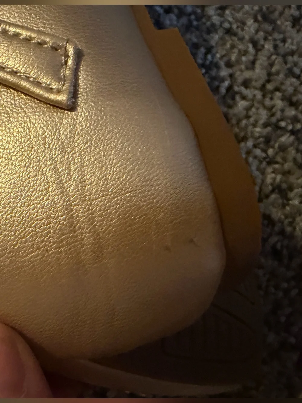 Girls Pearl & Crystal Gold Mary Jane Dress Shoes